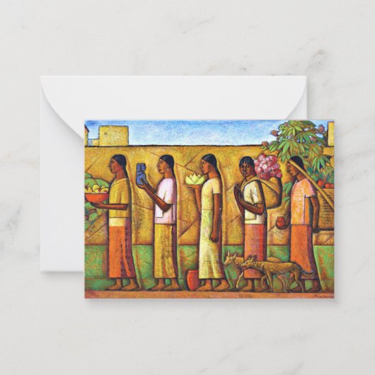 Martinez - Auf dem Weg zum Markt Mitteilungskarte (Vorderseite)