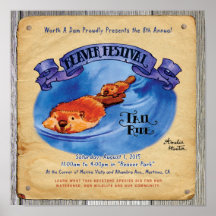 Martinez Beaver Festival Schwanz Ride Poster