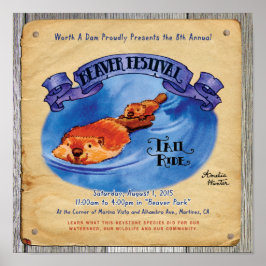 Martinez Beaver Festival Schwanz Ride Poster