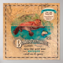 Martinez Beaver Festival The West Water Poster