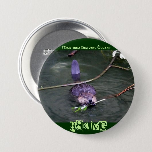 Martinez Beavers Dozenten,… - Besonders Button (Vorne & Hinten)