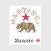Martinez, California Classic Round Sticker (Blatt)