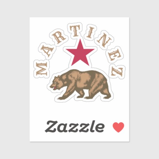 Martinez, California Classic Round Sticker (Blatt)
