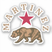 Martinez, California Classic Round Sticker (Vorderseite)