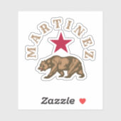 Martinez, California Classic Round Sticker (Blatt)