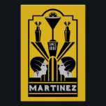 Martinez Cocktail Art Deco Poster<br><div class="desc">Martinez Cocktail Art Deco. © Copyright HGIFY | HGI-Speicher nur. Alle Rechte vorbehalten. Originelle Berufliche Kunstwerke. Das Hotel ist sehr schön eingerichtet,  die Einrichtung ist Bar oder ein Geschenk.</div>