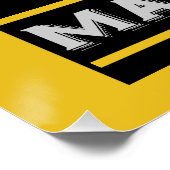 Martinez Cocktail Art Deco Poster (Ecke)