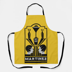 Martinez Cocktail Art Deco Schürze