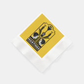 Martinez Cocktail Art Deco Serviette (Ecke)