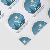 Martinez Familie froh Weihnachten von unserer Zuha Seidenpapier (Detail)