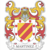 Martinez Familienwappen Aufkleber (Vorderseite)