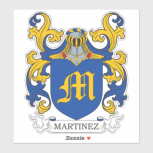 Martinez Familienwappen Aufkleber