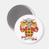 Martinez Familienwappen Magnet (Vorderseite/Rückseite)