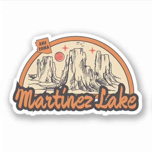 Martinez Lake, Arizona Sticker (Vorderseite)