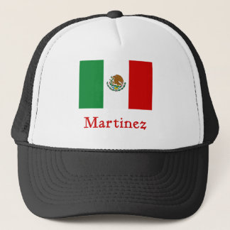 Martinez-mexikanische Flagge Truckerkappe