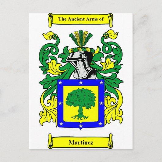 Martinez-Wappen Postkarte (Vorderseite)