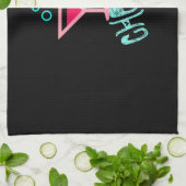 Martini - Alkohol-Getränk-Pop-Kunst, Rosa u. Geschirrtuch (Gefaltet)