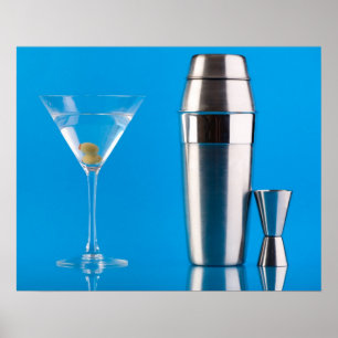 Martini and a shaker poster