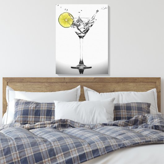 "Martini and A Splash" Leinwanddruck (Insitu (Schlafzimmer))