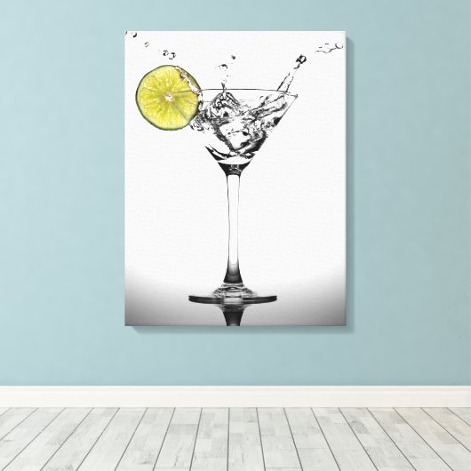 "Martini and A Splash" Leinwanddruck (Insitu (Holzboden))
