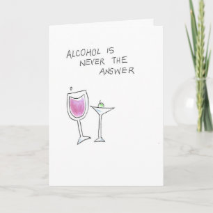 Martini and Wine Glases Karte