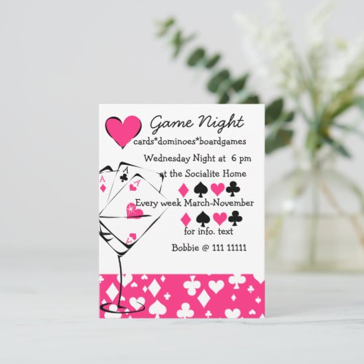 Martini Anzug Einladung (Stehend Vorderseite)