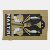 Martini Art Deco Geschirrtuch (Horizontal)