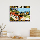 Martini Automobiles Poster (Küche)