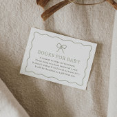 Martini Baby Shower Books für Baby Begleitkarte