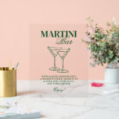 Martini Bar Bachelorette Weekend Acrylschild (Hochzeit)
