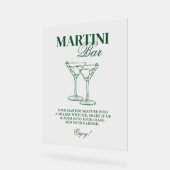 Martini Bar Bachelorette Weekend Acrylschild (Winkel)