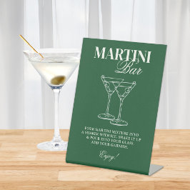 Martini Bar Bachelorette Weekend Sockelschild