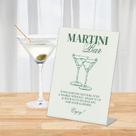 Martini Bar Bachelorette Weekend Sockelschild