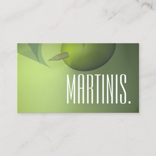 Martini Bar Visitenkarte (Vorderseite)
