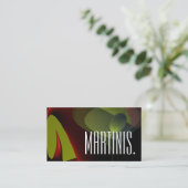 Martini Bar Visitenkarte (Stehend Vorderseite)