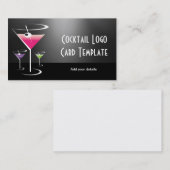 Martini-Barkeeper Visitenkarte (Vorne/Hinten)