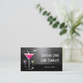 Martini-Barkeeper Visitenkarte (Stehend Vorderseite)