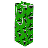 Martini Bats Geschenktüte Für Weinflaschen (Vorderseite Schrägansicht)