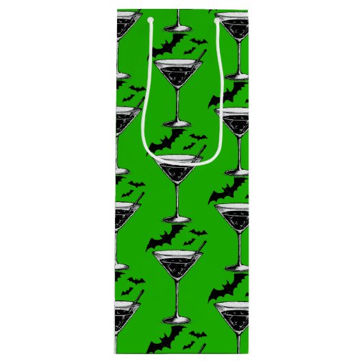 Martini Bats Geschenktüte Für Weinflaschen (Vorderseite)