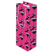 Martini Bats Geschenktüte Für Weinflaschen (Vorderseite Schrägansicht)