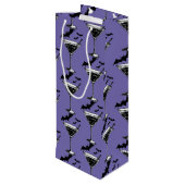 Martini Bats Geschenktüte Für Weinflaschen (Rückseite Schrägansicht)
