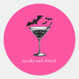 Martini Bats Runder Aufkleber