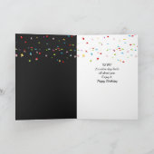 Martini Birthday Drink Karte (Innenseite)