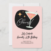 Martini Birthday Einladung (Vorderseite)