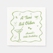 Martini Birthday Party Thema Serviette (Vorderseite)