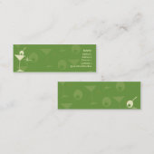 Martini blenden - dünnes mini visitenkarte (Vorne/Hinten)