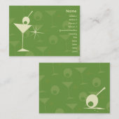 Martini blenden - molliges visitenkarte (Vorne/Hinten)