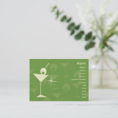 Martini blenden - molliges visitenkarte (Stehend Vorderseite)