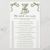 Martini-Bogen-Brautparty Er sagte, sie habe das Sp (Vorderseite)