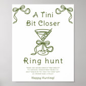 Martini-Bogen-Brautparty Ringjagd Poster (Vorne)